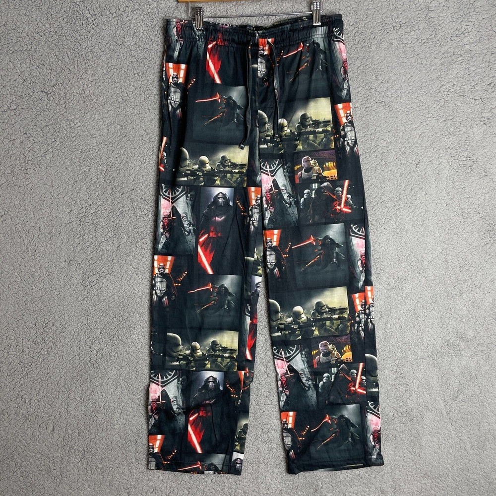 Star Wars Mens Kylo Ren Scenes Lounge Pajama Pants New M